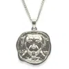 Frenvyrn Men's Lars Dog Coin Necklace, Sterling Silver In Silver