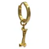 Frenvyrn Men's Mars Dog Bone Huggie Hoop Single Earring, Gold Vermeil In Gold