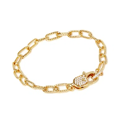 Freqnc Atelier Women's Gold Baddie Clasp Bracelet