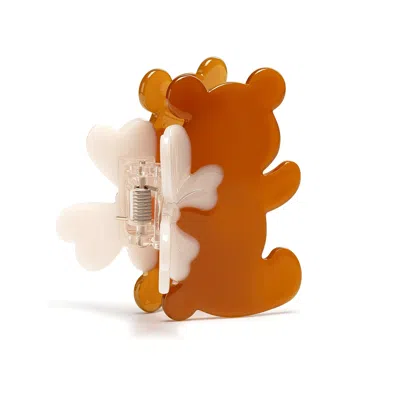 Freqnc Atelier Women's Ma Chérie Cuddly Bear Hair Claw - Brown