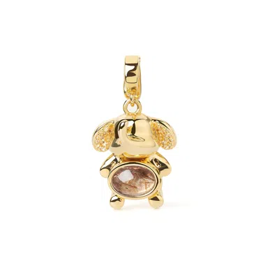 Freqnc Atelier Women's Mini Elephant Charm - Gold - Super Seven In Yellow