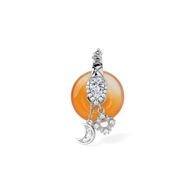 Freqnc Atelier Women's Ouroboros Charm - Red Agate - Sacral Chakra