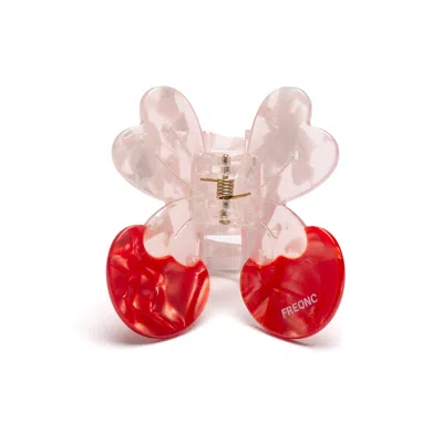 Freqnc Atelier Women's Pink Ma Chérie Cherry Hair Claw