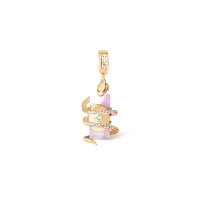 Freqnc Atelier Women's Purple Serpent Charm - Lavender Amethyst