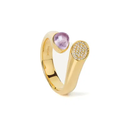 Freqnc Atelier Women's Serpent Ring - Purple