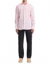 Frescobal Carioca Antonio Linen Long Sleeve Shirt In Light Pink In Pink