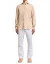 Frescobal Carioca Antonio Long Sleeve Shirt In Sand Dune In Sand