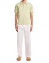 Frescobal Carioca Horacio Cotton Polo Button Up In Pistachio In Green