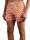 Frescobal Carioca Sport Copacabana Decor Print Swim Shorts In Burnt Orange In Multi