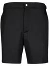 Frescobol Carioca Above-knee Swim Shorts In Black
