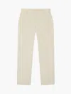 Frescobol Carioca Aldo Twill Trousers In Ecru