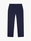 Frescobol Carioca Aldo Twill Trousers In Navy