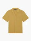 Frescobol Carioca Angelo Linen Shirt In Dried Moss
