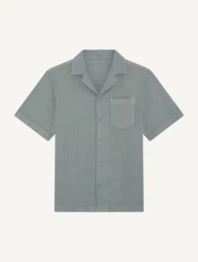 Frescobol Carioca Angelo Linen Shirt In Gray