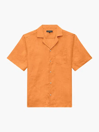 Frescobol Carioca Angelo Linen Shirt In Gray
