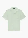 Frescobol Carioca Angelo Linen Shirt In Mineral