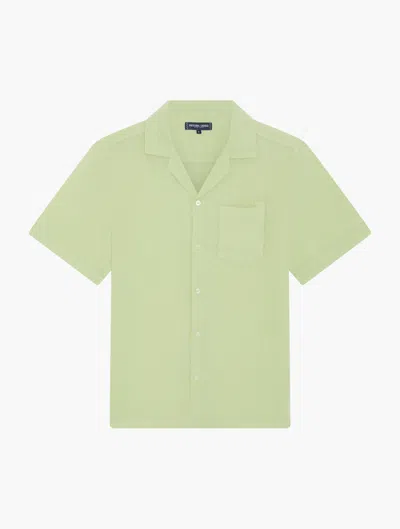 Frescobol Carioca Angelo Linen Shirt In Pistachio