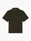 Frescobol Carioca Angelo Linen Shirt In Seawood