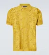 Frescobol Carioca Angra Clube Raul Crochet Cardigan In Yellow