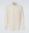 Frescobol Carioca Antonio Linen Shirt In Beige