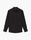Frescobol Carioca Antonio Linen Shirt In Black