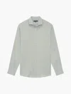 Frescobol Carioca Antonio Linen Shirt In Sky Light