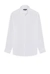 Frescobol Carioca Antonio Linen Shirt In White