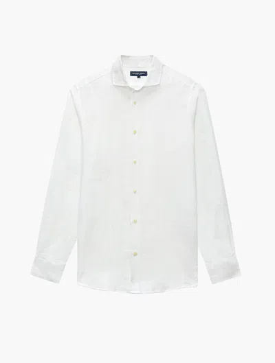 Frescobol Carioca Antonio Linen Shirt In White
