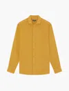 Frescobol Carioca Antonio Linen Shirt In Yellow