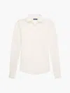 Frescobol Carioca Antonio Wool Blend Shirt In Ivory