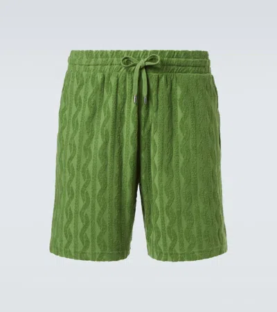Frescobol Carioca Augusto Cotton And Linen-blend Shorts