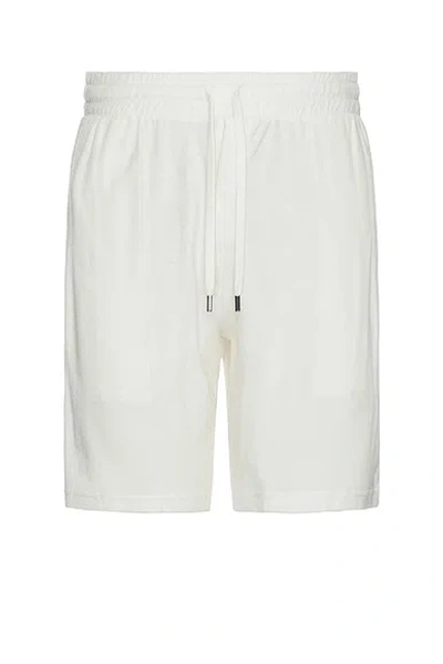 FRESCOBOL CARIOCA AUGUSTO TERRY COTTON BLEND SHORTS