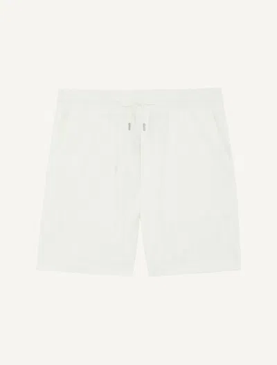 Frescobol Carioca Augusto Terry Cotton Shorts In Brown
