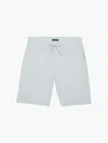 Frescobol Carioca Augusto Terry Cotton Shorts In Halogen Grey