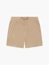 Frescobol Carioca Augusto Terry Cotton Shorts In Truffle
