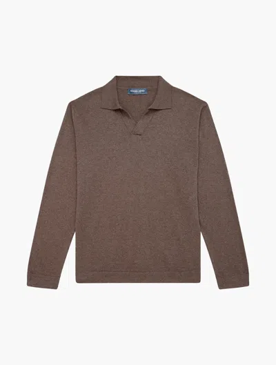 Frescobol Carioca Aurelio Knit In Dark Oak