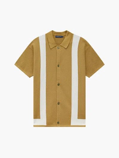 Frescobol Carioca Barretos Stripe Knit Cardigan In Green