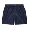 Frescobol Carioca Board Swim Short Copacabana Jacquard Navy In Blue