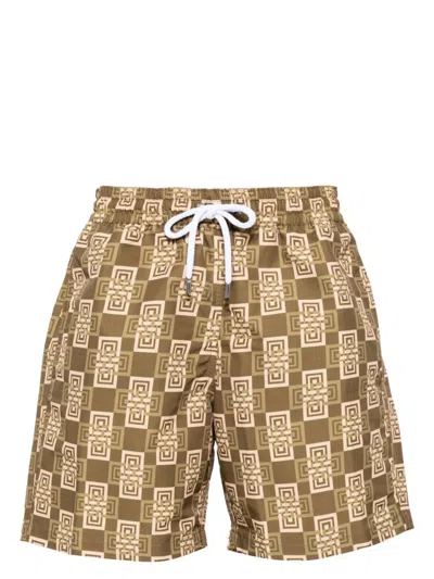 Frescobol Carioca Board Swim Shorts In Neutrals