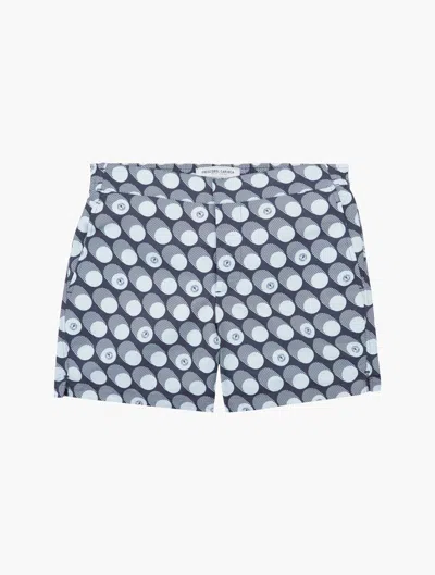 Frescobol Carioca Bola De Frescobol Classic Swim Shorts In Navy & Clear Water Blue