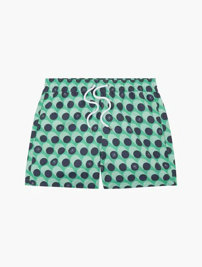 Frescobol Carioca Bola De Frescobol Sport Swim Shorts In Spring Green & Navy