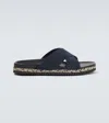 Frescobol Carioca Breno Suede Espadrille Sandals In Blue