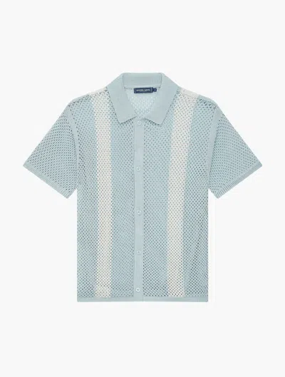 Frescobol Carioca Castillo Crochet Cardigan In Seafoam