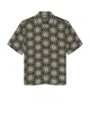 Frescobol Carioca Castro Linen Copa Sol Printed Shirt In Seawood