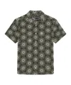 Frescobol Carioca Castro Linen Copa Sol Printed Shirt In Seawood