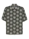 Frescobol Carioca Castro Printed Linen Bowling Shirt