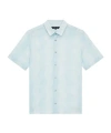 Frescobol Carioca Castro Stripe Cabana Linen Shirt In Blue