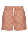 Frescobol Carioca Badeshorts Mit Zickzackmuster In Orange