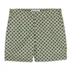 Frescobol Carioca Classic Trelica Print Swim Short Vineyard Green/pastel Orange In Gray