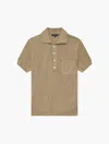 Frescobol Carioca Clemente Knit Polo In Desert